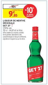 Liqueur de Menthe Originale GET 27