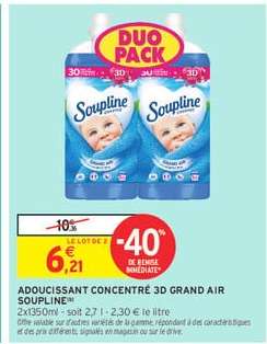 ADOUCISSANT CONCENTRÉ 3D GRAND AIR SOUPLINE