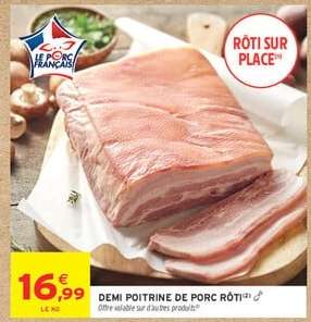 DEMI POITRINE DE PORC RÔTI