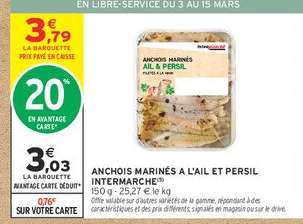 Anchois marinés à l'ail et persil