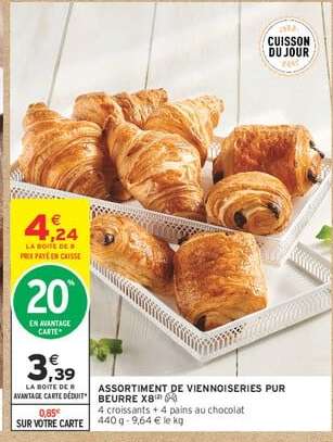Assortiment de Viennoiseries Pur Beurre