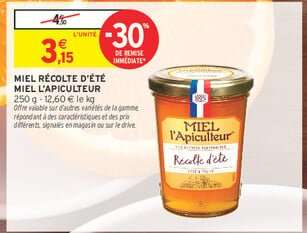 MIEL RÉCOLTE D'ÉTÉ MIEL L'APICULTEUR