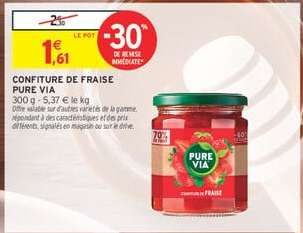 Confiture de Fraise Pure Via