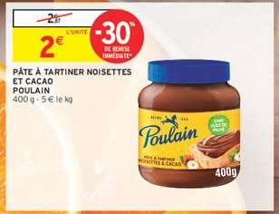 Pâte À Tartiner Noisettes Et Cacao  Poulain