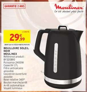 BOUILLOIRE SOLEIL NOIR MOULINEX