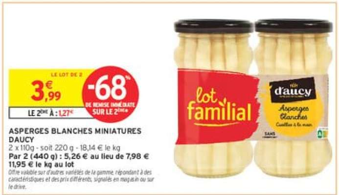 Asperges Blanches Miniatures D'aucy