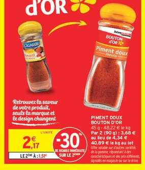 PIMENT DOUX BOUTON D'OR