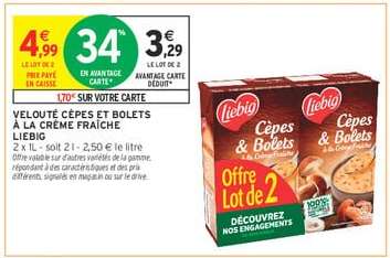 Velouté Cèpes et Bolets à la Crème Fraîche Liebig