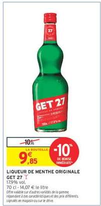 Liqueur de Menthe Originale GET 27
