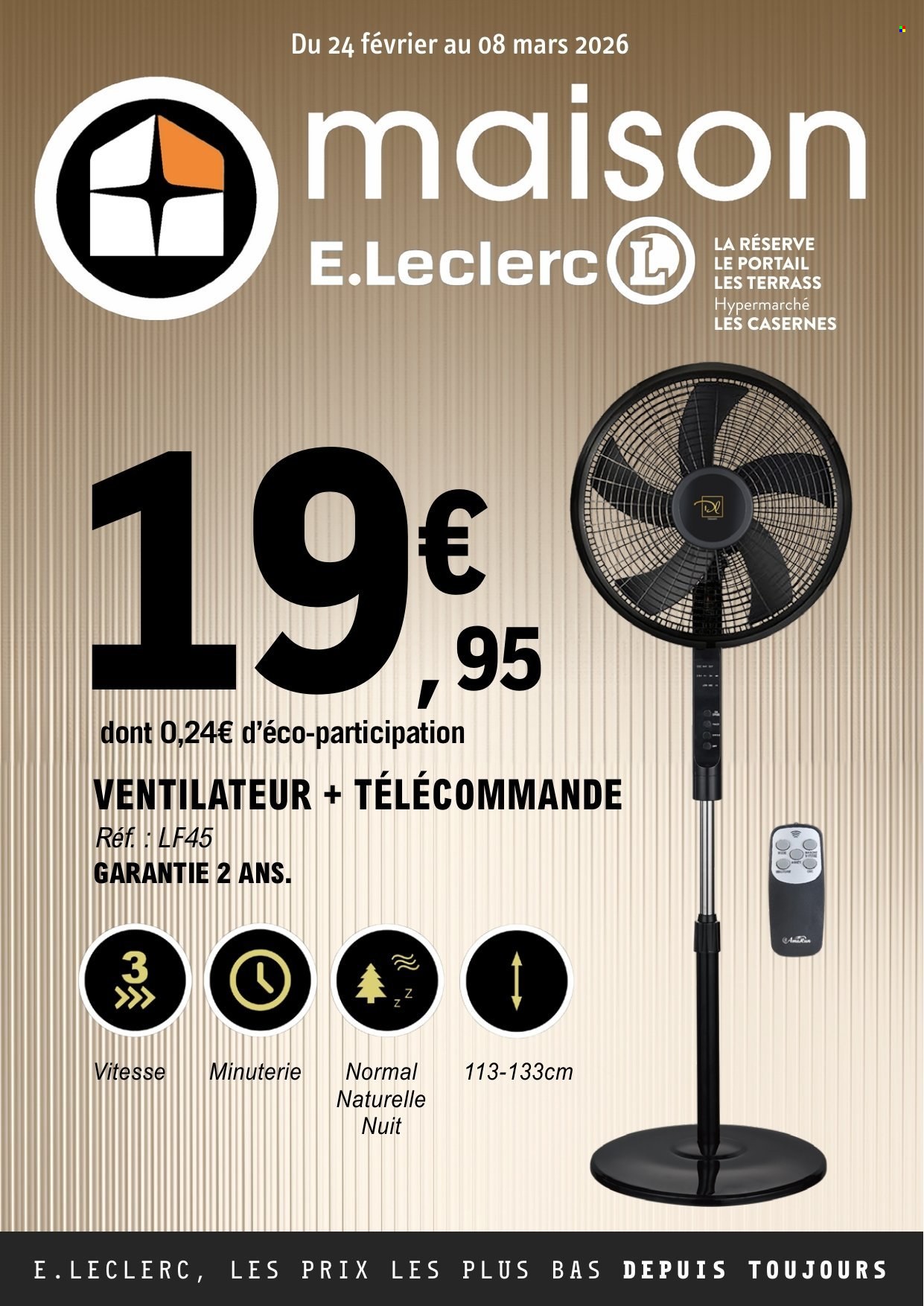 Catalogue E.Leclerc - 24/02/2026 - 08/03/2026. Page 1