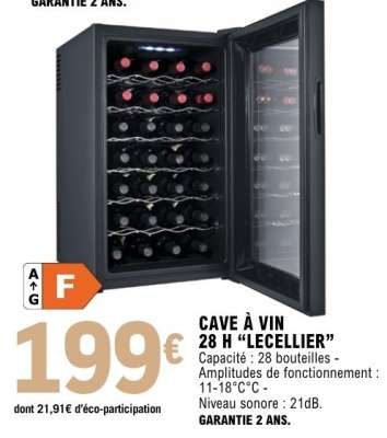Cave à vin 28 H "LECELLIER"
