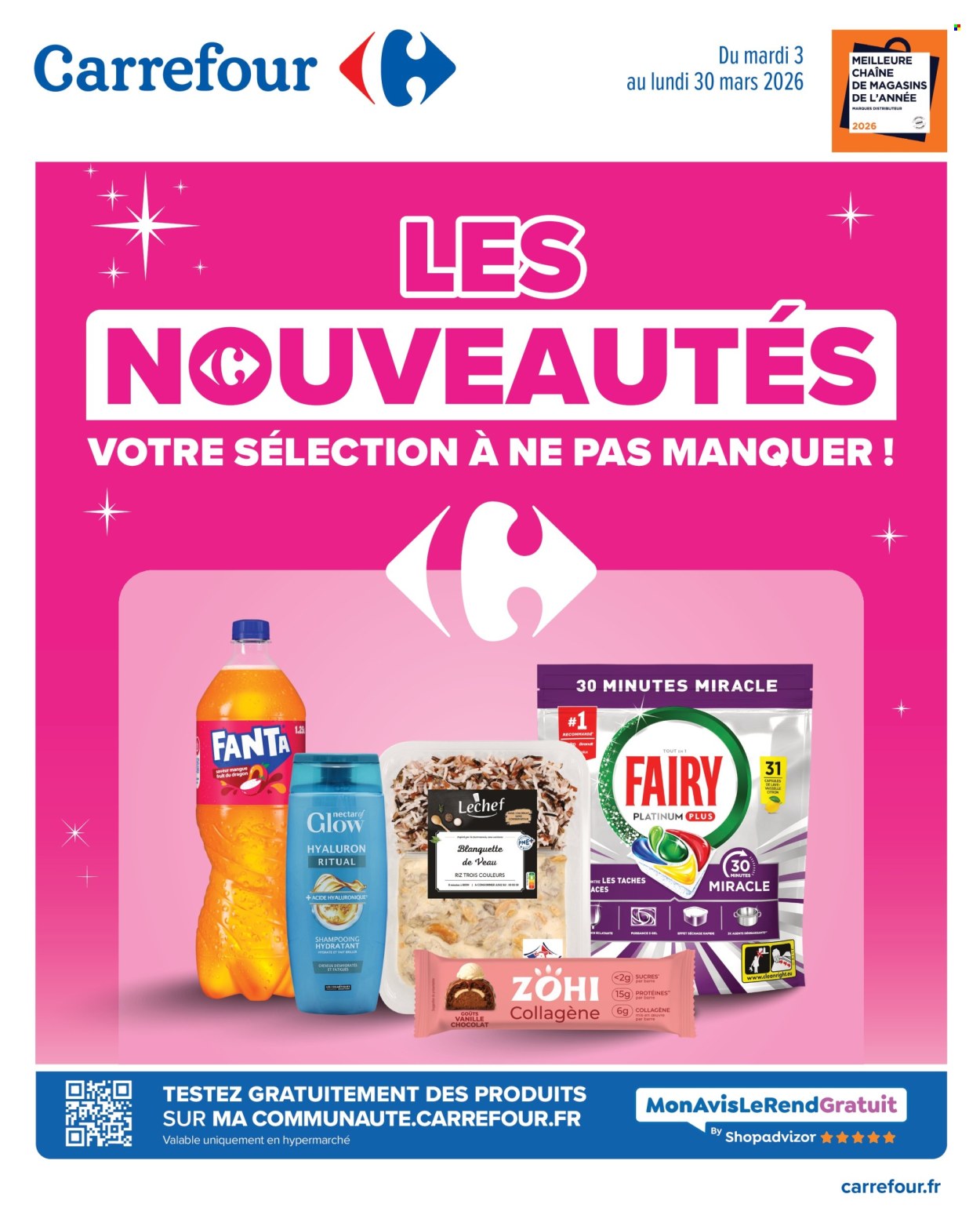 Catalogue Carrefour Hypermarchés - 03/03/2026 - 30/03/2026. Page 1