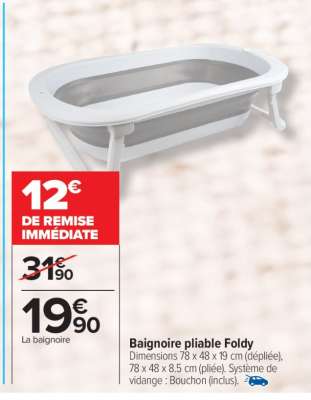 Baignoire pliable Foldy