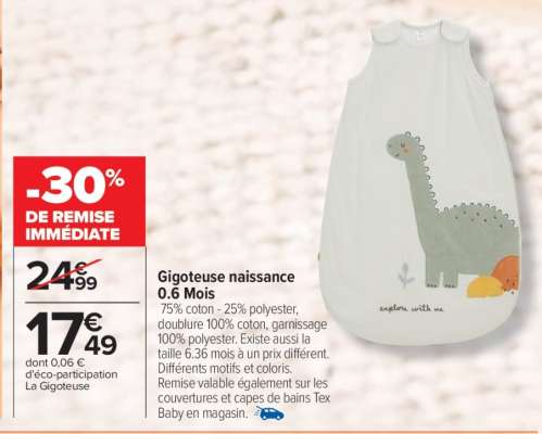 Gigoteuse naissance 0-6 Mois