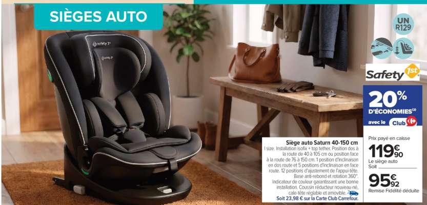 Siège auto Saturn 40-150 cm