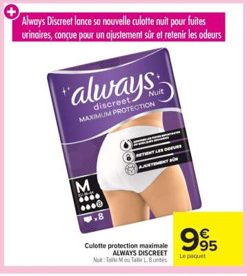 Culotte protection maximale ALWAYS DISCREET