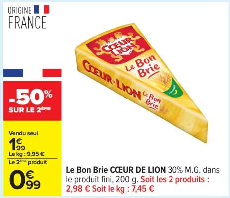 Le Bon Brie Coeur De Lion