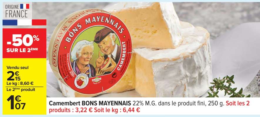 Camembert Bons Mayennais