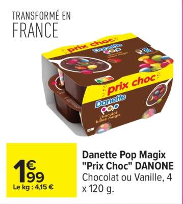 Danette Pop Magix "Prix Choc" DANONE