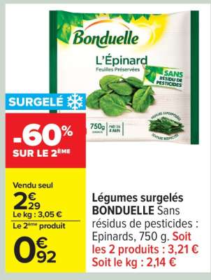 Légumes surgelés BONDUELLE