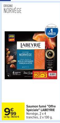 Saumon fumé «Offre Spéciale» LABEYRIE