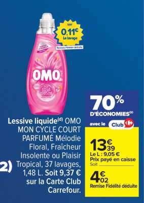 LESSIVE LIQUIDE “OMO”