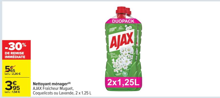 NETTOYANT MENAGER AJAX