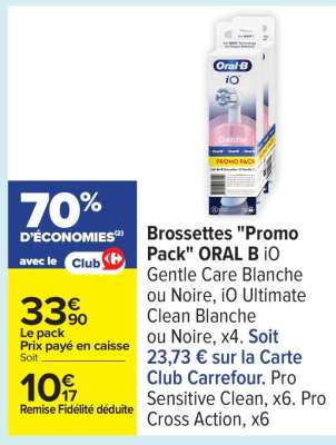 Brossettes "Promo pack" ORAL B IO