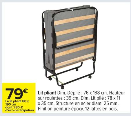 Lit pliant