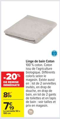 Linge de bain Coton