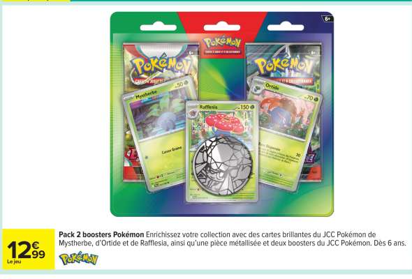 Pack 2 Boosters Pokémon