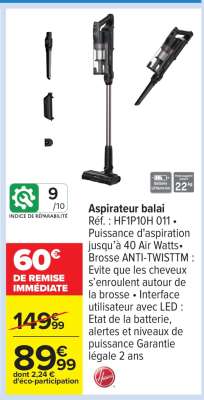Aspirateur Balai