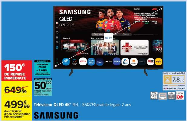 Téléviseur QLED 4K