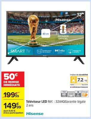 Téléviseur LED Réf. : 32A4Q