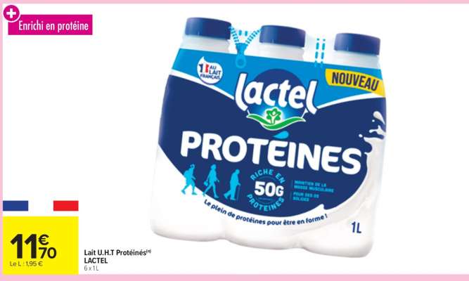Lait U.H.T Protéines