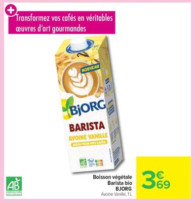 Boisson végétale Barista bio BJORG