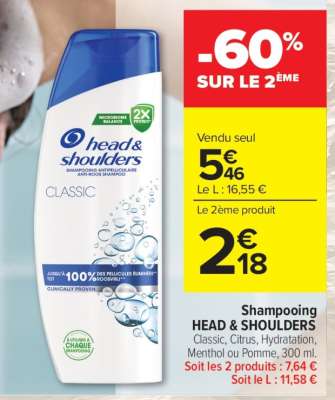 Shampooing Head & Shoulders