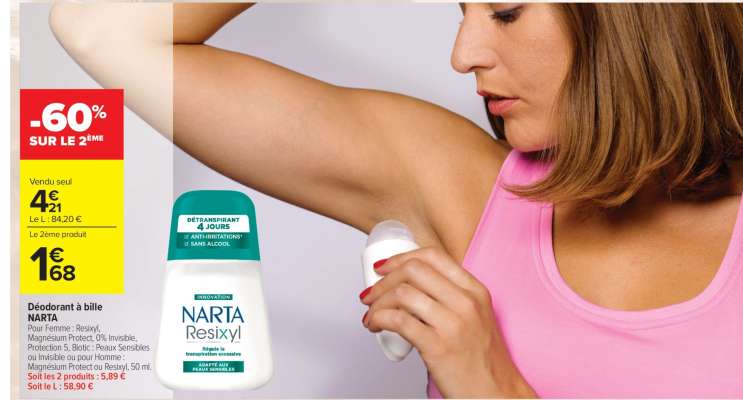 Déodorant à bille NARTA