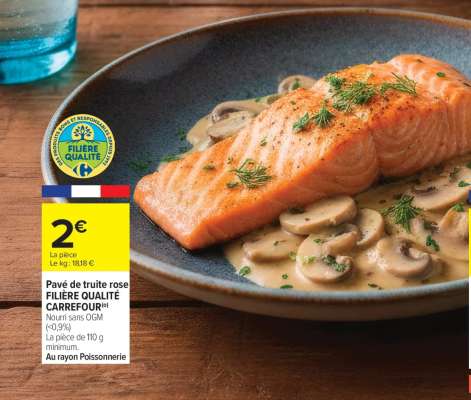 Pavé de truite rose FILIÈRE QUALITÉ CARREFOUR