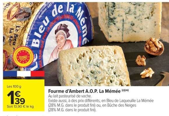 Fourme d'Ambert A.O.P. "La Mémée"