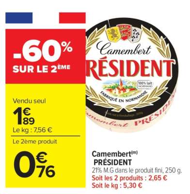 Camembert Président