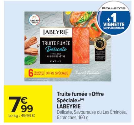 Truite fumée «Offre Spéciale»