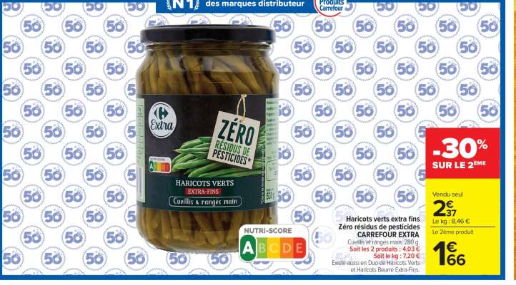 Haricots verts extra fins