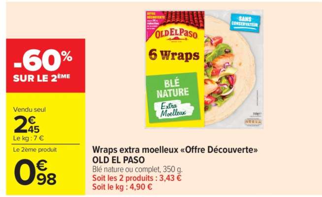 Wraps extra moelleux "Offre Découverte"