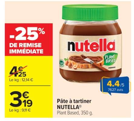 Pâte à tartiner NUTELLA®
