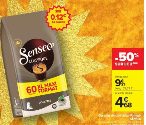 Dosettes de café «Maxi Format» SENSEO