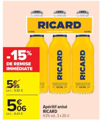 APÉRITIF ANISÉ “RICARD”