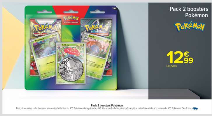 Pack 2 Boosters Pokémon