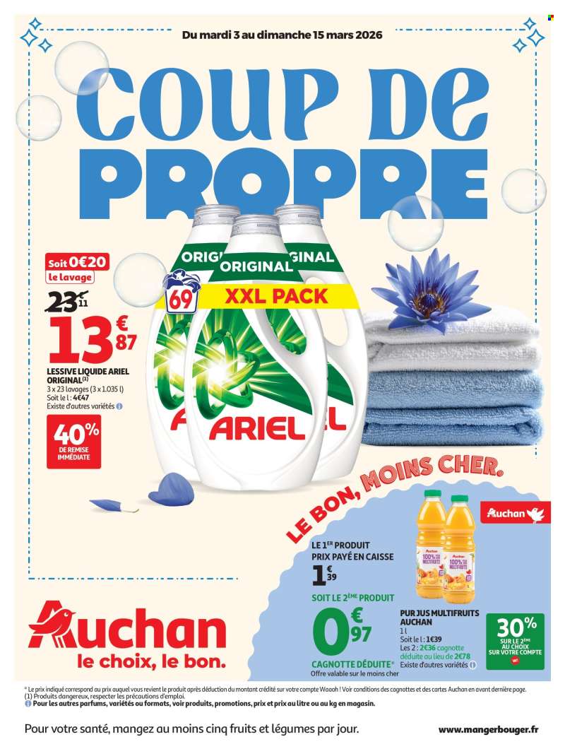 Catalogue Auchan - 03/03/2026 - 15/03/2026.