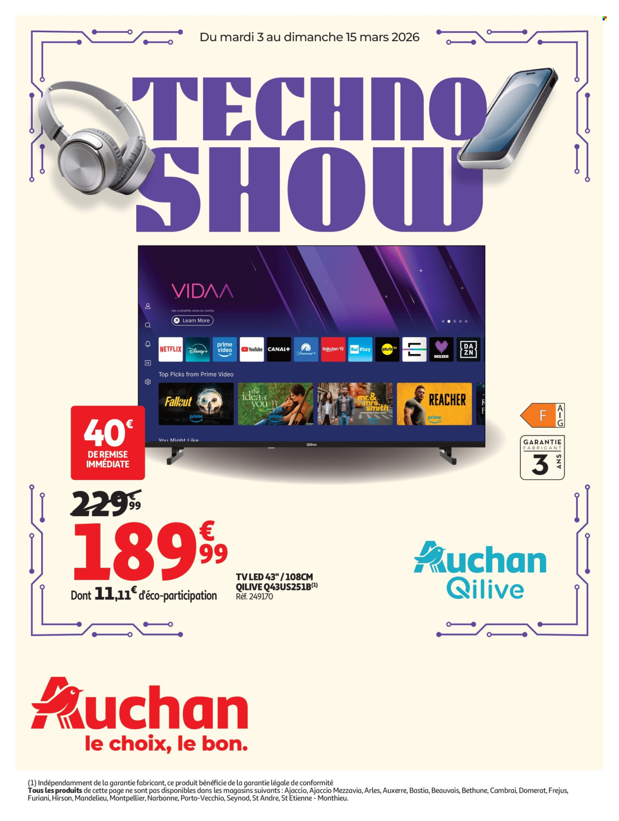 Catalogue Auchan - 03/03/2026 - 15/03/2026. Page 1